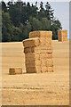 Tiers of bales on Georgia Down in SP11 8RX