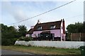 Pink house on the A129 in SS12 0JQ