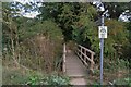 Footbridge over the River Beane in SG9 0TA
