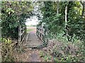 Footbridge on the path to Cottered in SG9 9RB