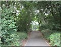 Footpath to Weldon Road in NN17 3HX