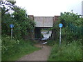 Railway bridge over National Cycle Route 61 in SL4 6HL