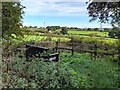 Bench and viewpoint in Gorsey Piece Nature Reserve in DE56 0TX