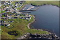 Atla Ness, Hamnavoe, West Burra, from the air in ZE2 9XW