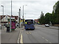 Bus stop on Farnham Road, Slough  in SL2 1HA