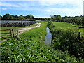 Stream seen from Kemsdale Road in ME13 9JJ
