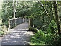 Footbridge over the Fendrod stream, Llansamlet, Swansea in SA6 8AA