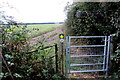 Footpath Gate near Burleaze Farm in TA19 9HF