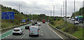 The M9 motorway approaching the M8 Junction 2 in EH28 8LZ