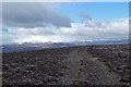 Track at the summit of Geallaig Hill in AB35 5UJ