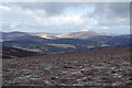 Looking north east from the summit of Geallaig Hill in AB35 5UJ