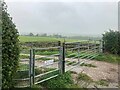 Gates and Footpath Junction near Pinxton in NG16 6JA