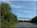 Footbridge over A473 south of Llantwit Fardre in CF38 1RP