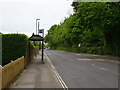 Bus stop and shelter on Barnes Lane in SO31 6EJ