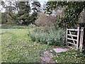 Gate on the footpath to Fabdens in Thundridge