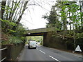 Railway bridge over the A337 in SO41 9ES