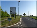 Approaching roundabout on Allington Lane in SO50 7DD