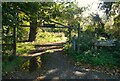 Entrance to Cromer's Wood, near Sittingbourne in Broadoak
