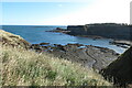 Oxroad Bay from Tantallon Castle grounds in EH39 5PW