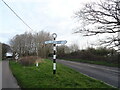 Fingerpost beside Burley Road in BH23 7AL