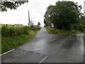 Minor road leaving the B818 at Carron Bridge in FK6 5JG