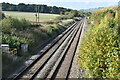 Railway towards Pewsey, just south of Burbage Wharf in SN8 3FR