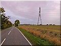 Pylon by the road to Edworth in SG18 8QY