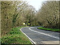 Bend in Salisbury Road (A338) in SP6 2PN