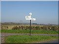 Fingerpost on the B3075 in BH20 7DW