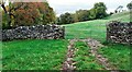 Gateway across track running parallel with Whingill Sike north of Whingill Farm in CA17 4JH