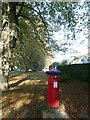 Pillar-box topper in memory of Queen Elizabeth II, Wyndham Estate in CF5 6LQ