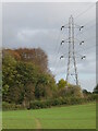 Path and pylons approach Bramham Park in LS23 6LS
