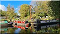 Barges at boatyard, Audenshaw in M34 5NG