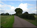 Road to Riverside Holiday Park off Pavenham Road in MK43 7PL