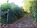Restricted byway with letter box, Park Hill, Gloucestershire in GL15 6PX