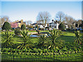 Pond in Prittlewell Square Gardens in SS0 7DG