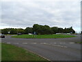 Roundabout on Oakley Road (A6014) in NN18 8NX