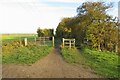 Gate on the Hambridge Way in SG5 3EY