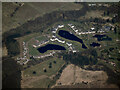 Auchlochan Garden Village from the air in ML11 0GJ