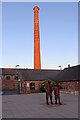 Swadlincote - chimney and former works in DE11 8LT