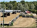 Entrance and exit of the outdoor arena at Hartpury in GL19 3BB