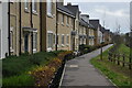Housing alongside footpath, North Stoneham Park in SO50 9HS