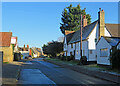 Gamlingay: light and shade, Church End in SG19 3EU