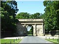 Gatehouse at the entrance to Harewood House in LS17 9LE