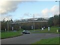 Cycle and pedestrian bridge over the A4061, Bridgend in CF31 1PX