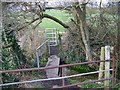 Gates and footbridge near Homington House in SP5 4LR