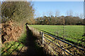 Footpath towards Finchampstead Church in RG40 4LB