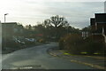 Siddington Road, Poynton, on a winter morning in SK12 1YS