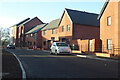 New houses on a new road, Whiteley Way in SO31 1BQ