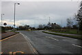 Roundabout at the end of Chambers Way, Biggleswade in SG18 8QS